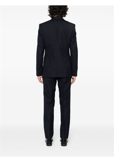 Navy blue single-breasted suit - men DRIES VAN NOTEN | 2410203008218509